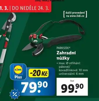 Lidl Zahradní nůžky nabídka
