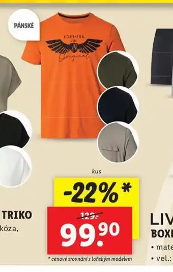 Lidl Pánské triko nabídka