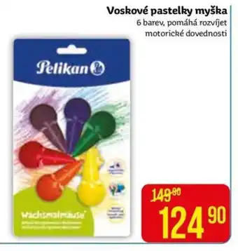 Voskové pastelky myška