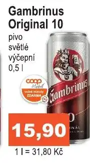 COOP DISKONT Gambrinus Original 10 0.5L nabídka