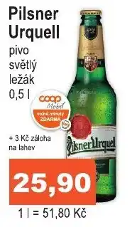 COOP DISKONT Pilsner Urquell 0.5L nabídka