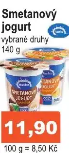 COOP DISKONT Smetanový jogurt nabídka