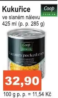 COOP DISKONT Kukuřice nabídka