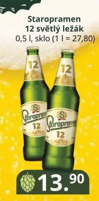 Potraviny CZ Staropramen 12 světlý ležák 0,5 L nabídka