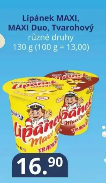 Potraviny CZ Lipánek MAXI, MAXI Duo, Tvarohový nabídka