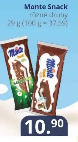 Potraviny CZ Monte Snack nabídka