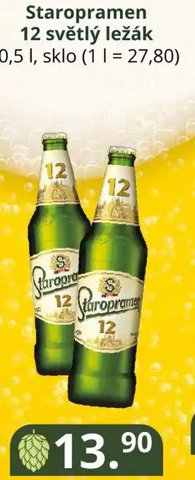 Potraviny CZ Staropramen 12 světlý ležák 0,5 L nabídka