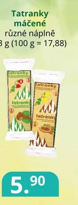 Potraviny CZ Tatranky máčené nabídka