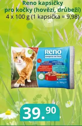 Potraviny CZ Reno kapsičky pro kočky (hovězí, drůbeží) nabídka