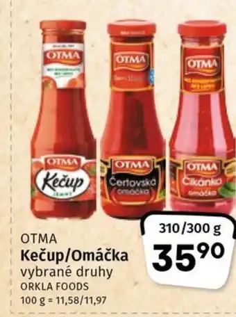 Coop OTMA Kečup/Omáčka nabídka