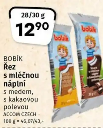 Coop BOBÍK Řez s mléčnou náplní nabídka