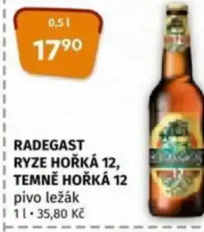 Coop RADEGAST RYZE HOŘKÁ 12, TEMNĚ HOŘKÁ 12 0.5L nabídka