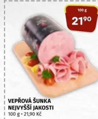 Coop VEPŘOVÁ ŠUNKA NEJVYŠŠÍ JAKOSTI nabídka