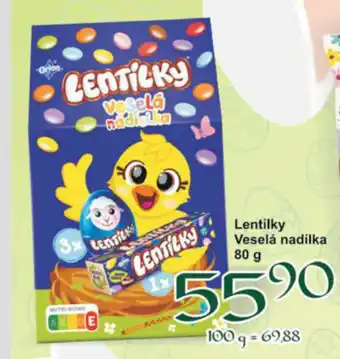 Jip Lentilky Veselá nadílka 80 g nabídka