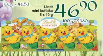 Jip Lindt mini kuřátka 5 x 10 g nabídka