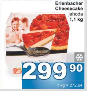 Erlenbacher Cheesecake jahoda 1,1 kg