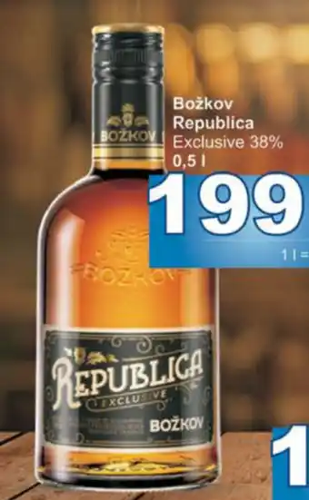 Jip Božkov Republica Exclusive 38% 0,5 l. nabídka