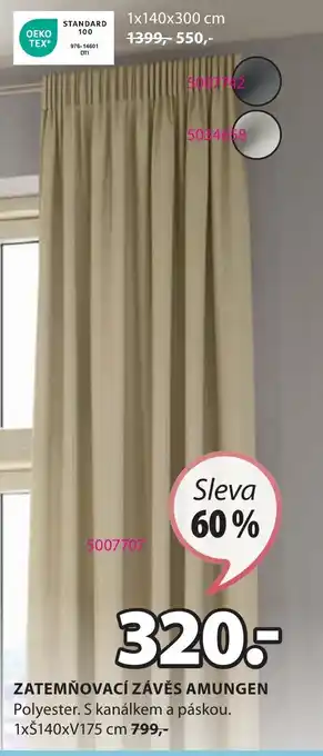 JYSK ZATEMŇOVACÍ ZÁVĚS AMUNGEN nabídka