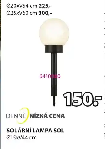 JYSK SOLÁRNÍ LAMPA SOL nabídka