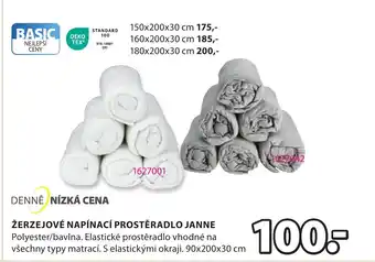 JYSK ŽERZEJOVÉ NAPÍNACÍ PROSTĚRADLO JANNE nabídka