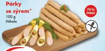CBA Párky se sýrem 100 g nabídka