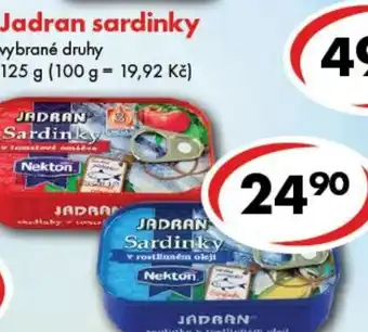 CBA Jadran sardinky nabídka