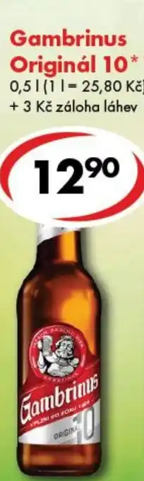 CBA Gambrinus Originál 10 nabídka