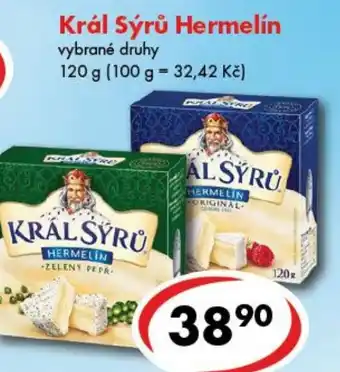 CBA Král Sýrů Hermelín nabídka