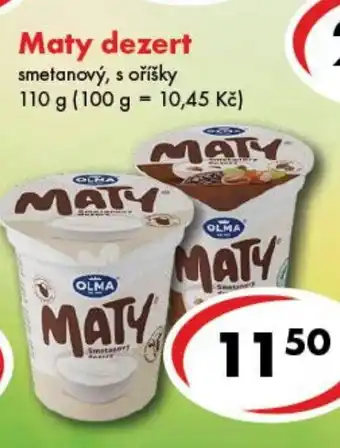 CBA Maty dezert nabídka