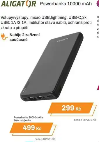 Expert ALIGATOR Powerbanka 10000 mAh nabídka