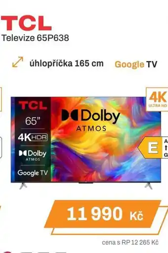 Expert TCL Televize 65P638 nabídka