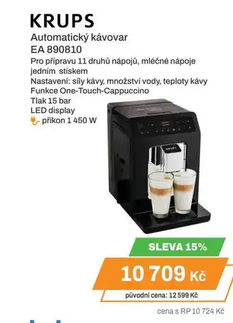 KRUPS Automatický kávovar EA 890810