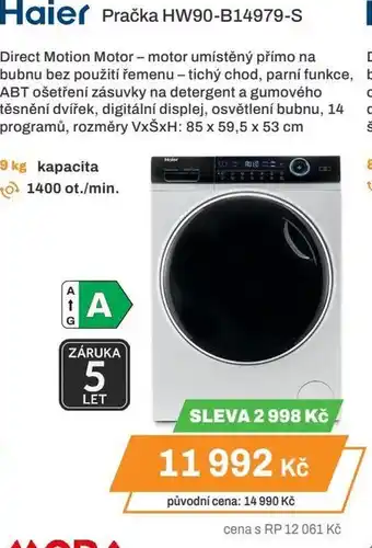 Expert Haier Pračka HW90-B14979-S nabídka