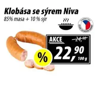 ZEMAN Klobása se sýrem Niva nabídka