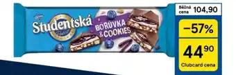Tesco Orion Studentská Pečeť Borůvka a cookies nabídka