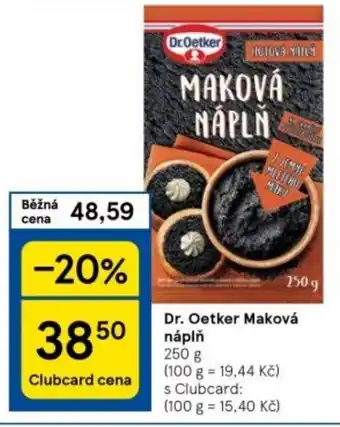 Tesco Dr. Oetker Maková náplň nabídka