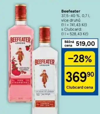 Tesco Beefeater nabídka