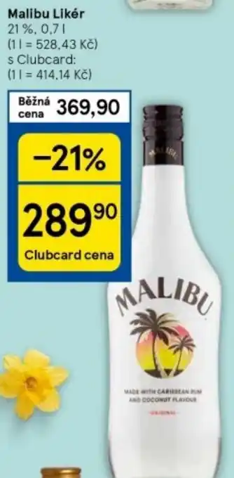 Tesco Malibu Likér nabídka