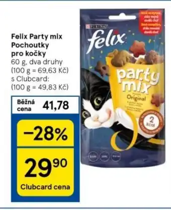 Tesco Felix Party mix Pochoutky pro kočky nabídka