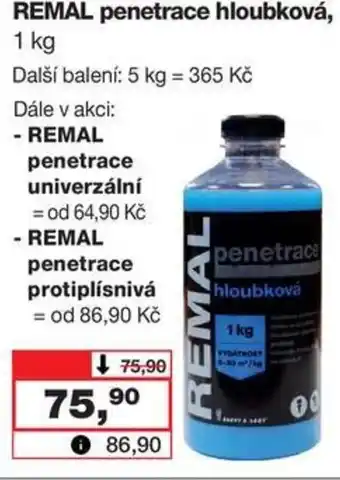 Barvy a laky drogerie REMAL penetrace hloubková nabídka
