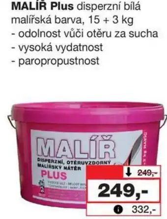 Barvy a laky drogerie MALÍŘ Plus nabídka