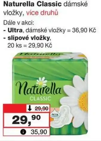 Barvy a laky drogerie Naturella Classic dámské vložky nabídka