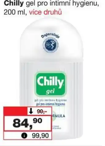 Barvy a laky drogerie Chilly gel pro intimní hygienu, 200 ml nabídka