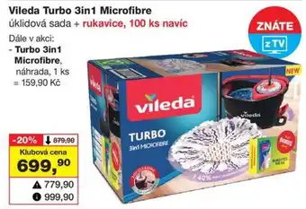 Barvy a laky drogerie Vileda Turbo 3in1 Microfibre nabídka