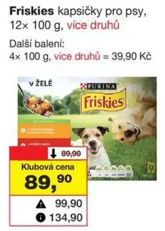 Barvy a laky drogerie Friskies kapsičky pro psy, 12x 100 g nabídka