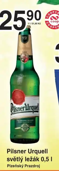 Coop hb Pilsner Urquell světlý ležák 0,5 l nabídka