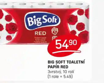 Flop BIG SOFT TOALETNÍ PAPÍR RED nabídka