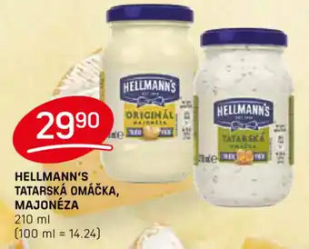 Flop HELLMANN'S TATARSKÁ OMÁČKA, MAJONÉZA nabídka