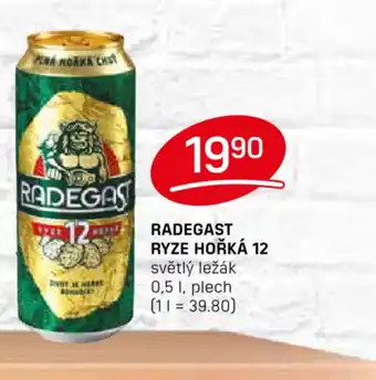 Flop RADEGAST RYZE HOŘKÁ 12 0.5L nabídka