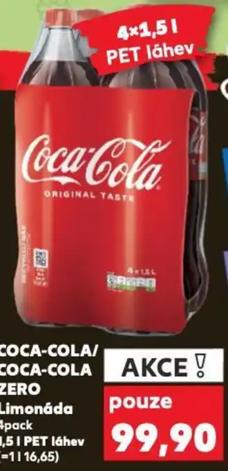 Kaufland COCA-COLA/ COCA-COLA ZERO Limonáda nabídka